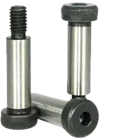 Crafted M20-M16 x 60 mm Socket Shoulder Screws, Metric Class 12.9, Thermal Black Oxide, Coarse (UNC), Alloy Steel, ISO 7379, Qty 10
