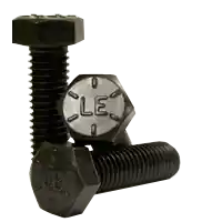 Best Choice 1"-14 x 6" Hex Cap Screws, Grade 8, Plain Finish, Partial Thread, Fine (UNF), Alloy Steel, Made in USA, Qty 10