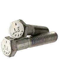 Express Delivery 1/4"-20 x 3" Hex Cap Screws, Grade 5, Zinc Cr+3, Partial Thread, Coarse (UNC), Medium Carbon Steel, Made in USA, Qty 100