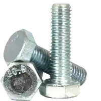 Exclusive Offer M12-1.75 x 20mm Hex Cap Screws, Metric Class 10.9, Zinc Cr+3 Bake, Full Thread, Coarse (UNC), Alloy Steel, DIN 933, Qty 50