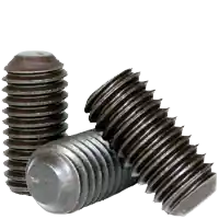 10-32 x 5/16" Socket Set Screws, Non-Standard, Flat Point, Black Oxide, Fine (UNF), Alloy Steel, Qty 100 One Day Deal