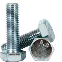 Shop Now M10-1.50 x 30 mm Hex Cap Screws, Metric Class 8.8, Zinc Cr+3, Full Thread, Coarse (UNC), Medium Carbon Steel, DIN 933, Qty 100