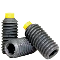 1/4"-28 x 1" Socket Set Screws, Nylon-Tip, Black Oxide, Fine (UNF), Alloy Steel, Qty 100 Fan Favorite