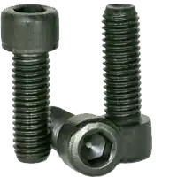 9/16"-18 x 3" Socket Head Cap Screws, Thermal Black Oxide, Full Thread, Alloy Steel, Qty 25 Crafted