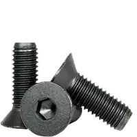1/2"-13 x 1 1/8" Flat Head Socket Cap Screws, Thermal Black Oxide, Full Thread, Coarse (UNC), Alloy Steel, Qty 100 Holiday Sale