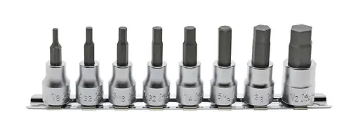 Markdown Ko-ken RS3010A/8-L50 3/8 Sq. Dr. Bit Socket set 1/8-1/2 Hex 200mm 8 pieces