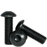 Grab Now M4-0.70 x 25 mm Button Head Socket Cap Screws, Metric Class 12.9, Thermal Black Oxide, Full Thread, Coarse (UNC), Alloy Steel, ISO 7380, Qty 100