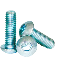 Super Sale M12-1.75 x 80 mm Button Head Socket Cap Screws, Metric Class 12.9, Zinc-Bake Cr+3, Full Thread, Coarse (UNC), Alloy Steel, ISO 7380, Qty 50
