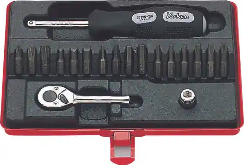 Deal Ko-ken 2276 1/4 Sq. Dr. Bit set 19 pieces