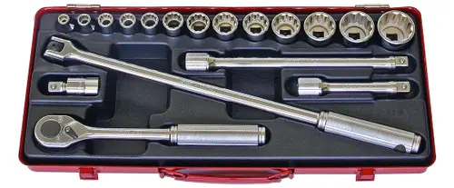 One Day Deal Ko-ken 4289M 1/2 Sq. Dr. 18 Piece 12-Point Metric Socket set 8-32mm