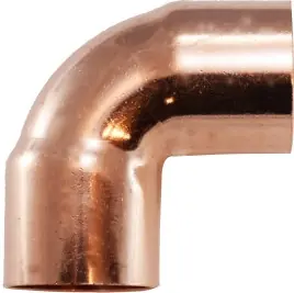 Best Choice Midland Metal 77123 90-Degree Elbows, Copper Sweat Fittings, 1-1/2 x 1-1/4 Red Elbow, Nipples and Fittings