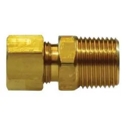 AMC 00068-0304 Adapter, 3/16 in Compression x 1/4 in Male NPTF, Brass In Demand