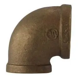 AMC 38105-2008 90 deg Reducing Elbow, 1-1/4 in FPT x 1/2 in FPT, Bronze Must Have