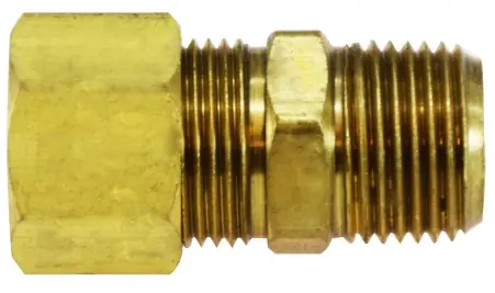 Midland Metal 18199T Drilled Through Tank Connector, 5/8 in Compression x 3/4 in MNPTF, Brass Discount