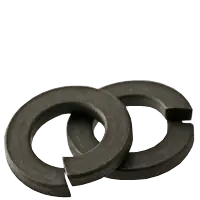 Order Now 3/8" Regular Split Lock Washers, Plain Finish, Carbon Thru-Hardened, Qty 100