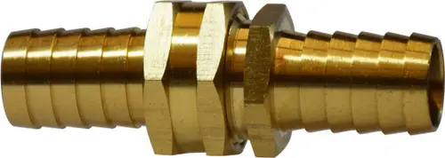 AMC 707042-12 Coupling Set, 3/4 in Hose Barbed x 3/4 in Hose Barbed, Brass Genuine