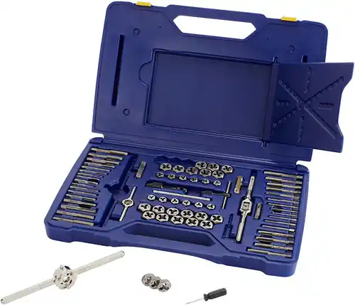 IRWIN HANSON Tap and Die Set,76 pc,High Carbon Steel 26376 Clearance