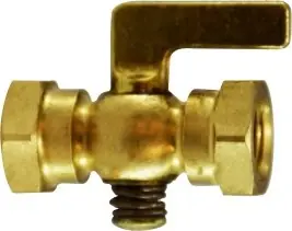 Same Day Shipping Midland Metal 46357 Air Cock, 3/8 in Nominal, FIP x FIP, Brass Body