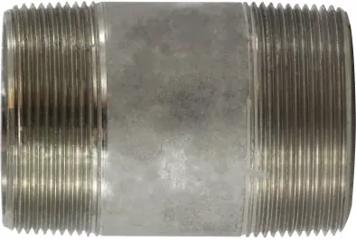 Midland Metal 52227 Seamless Pipe Nipple, 4 in MPT x 4 in MPT, 6 in L, Stainless Steel, SCH 80 Schedule Don't Miss Out
