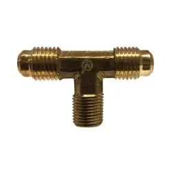 ANDERSON METALS 704045-0404 SAE 45-deg Flare Male Branch Tee, 1/4-in Male Flared x 1/4-in Male Flared x 1/4-in Male NPTF, Lead-Free Brass Grab Now