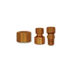 Mid-America Fittings 261X3 Hex Nut, 3/16 in Compression, Brass One Day Deal