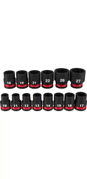 Milwaukee Tool 49-66-7013 14PC SHOCKWAVE Impact Duty 1/2" Drive Metric Standard 6 Point Socket Set Buy Online