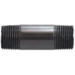 Midland Metal 55113 Pipe Nipple, 1 in MPT x 1 in MPT, 10 in L, PVC, Dark Gray, SCH 80 Schedule Special Offer