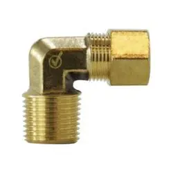 Authentic Midland Metal 700069-0404 Male Elbows, Lead-Free Compression, Lf 769 1/4 x 1/4 Elbow, Lead-Free Fittings