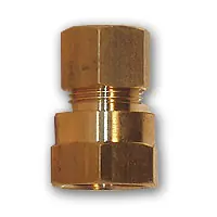 Mid-America Fittings LF66-1412 Coupling, 7/8 in Compression x 3/4 in FIP, Brass Fresh Stock