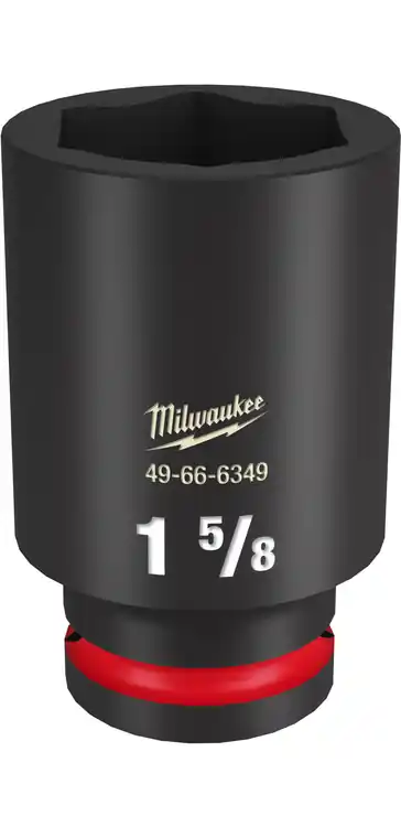 Milwaukee Tool 49-66-6349 SHOCKWAVE Impact Duty 3/4" Drive 1-5/8" Deep 6 Point Socket Luxury