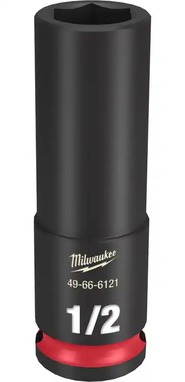 New Arrival Milwaukee Tool 49-66-6121 SHOCKWAVE Impact Duty 3/8" Drive 1/2" Deep 6 Point Socket