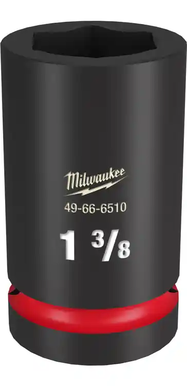 Express Delivery Milwaukee Tool 49-66-6510 SHOCKWAVE Impact Duty 1" Drive 1-3/8" Deep 6 Point Socket