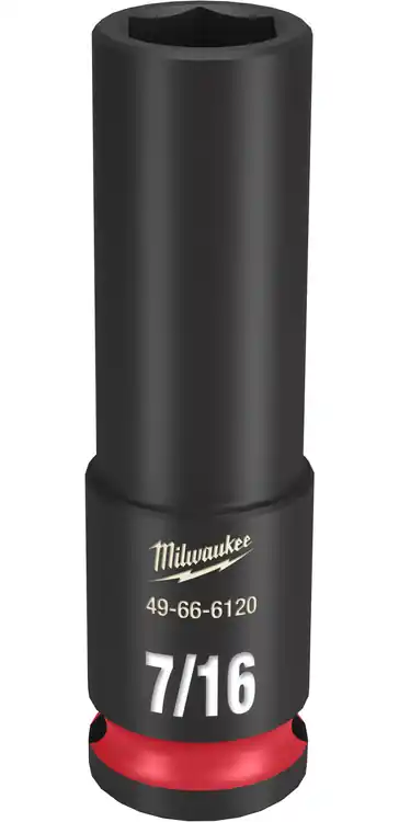 Milwaukee Tool 49-66-6120 SHOCKWAVE Impact Duty 3/8" Drive 7/16" Deep 6 Point Socket Hassle-Free Returns