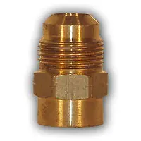Trusted Brand Midland Metal 601-610 MAF/USA FFL x MFL Flare Adapters, MAF/USA FLARE, 3/8Ffl x 5/8Mfl Flare Adapter, MAF/USA Brass Fittings