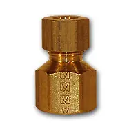 Mid-America Fittings 266X6 Adapter, 3/8 in Compression x 1/4 in FNPTF, Brass Hot Deal