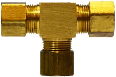 Mid-America Fittings LF264X10 Tee, 5/8 in Compression x 5/8 in Compression x 5/8 in Compression, Brass Deal