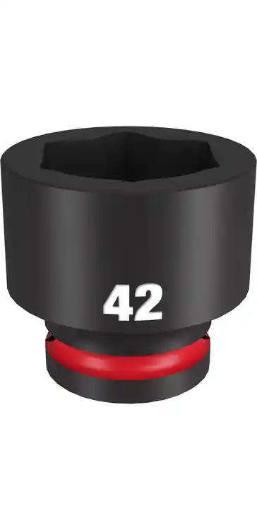 Milwaukee Tool 49-66-6380 SHOCKWAVE Impact Duty 3/4" Drive 42MM Standard 6 Point Socket Secure Checkout
