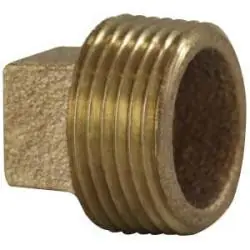 Midland Metal 38109-96 Cored Plug, 6 in, Bronze Genuine