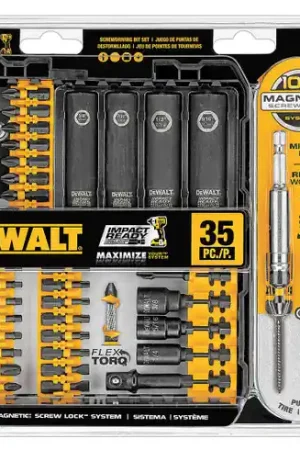 Dewalt DWA2T35IR 35 Pc Impct Rdy Screwlkscrwdrv Set Final Sale
