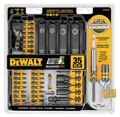 Dewalt DWA2T35IR 35 Pc Impct Rdy Screwlkscrwdrv Set Final Sale