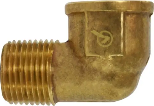 AMC 706216-06 90 deg Street Elbow, 3/8 in FIP x 3/8 in MIP, Brass Get Yours