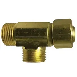 AMC 700073-060604 Swivel Tee, 3/8 in Compression x 3/8 in Male Compression x 1/4 in Female Compression, Brass Fast Shipping