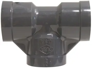 Markdown Midland Metal 805040 Pipe Tee, 4 in FIP x 4 in FIP x 4 in FIP, PVC, Gray, SCH 80 Schedule