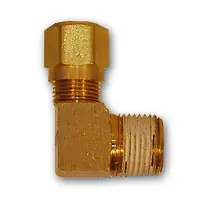 Mid-America Fittings NT69-68VS 90 deg Elbow with RTS, 3/8 in Tube OD x 1/2 in MNPTF, Brass Order Now