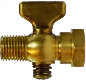 Midland Metal 46371 MIP x FIP Tee Hex, Air Cocks, 1/4Mip x Fip Tee Handle Air Cock, Brass Fittings Get Yours