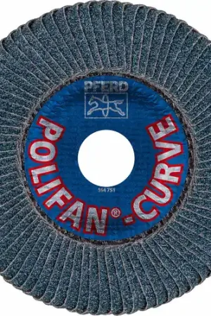 Pferd 67343 5 x 7/8 Polifan Curve Zirc Alum Lrg Rd 40G Hot Picks