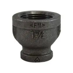 Midland Metal 3 X 1 BLACK REDUCING COUPLING - 65484 Final Sale