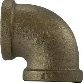 Popular Midland Metal 44112LF 90 deg Elbow, 4 in FPT x 4 in FPT, Bronze