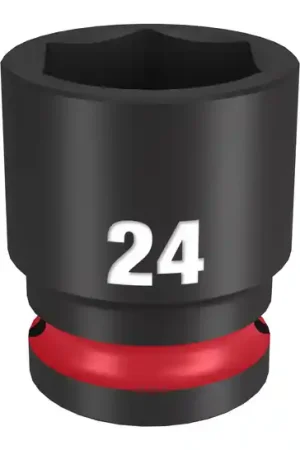 Affordable Milwaukee Tool 49-66-6256 SHOCKWAVE Impact Duty 1/2" Drive 24MM Standard 6 Point Socket