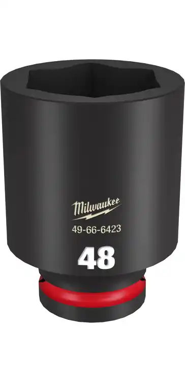Fresh Stock Milwaukee Tool 49-66-6423 SHOCKWAVE Impact Duty 3/4" Drive 48MM Deep 6 Point Socket